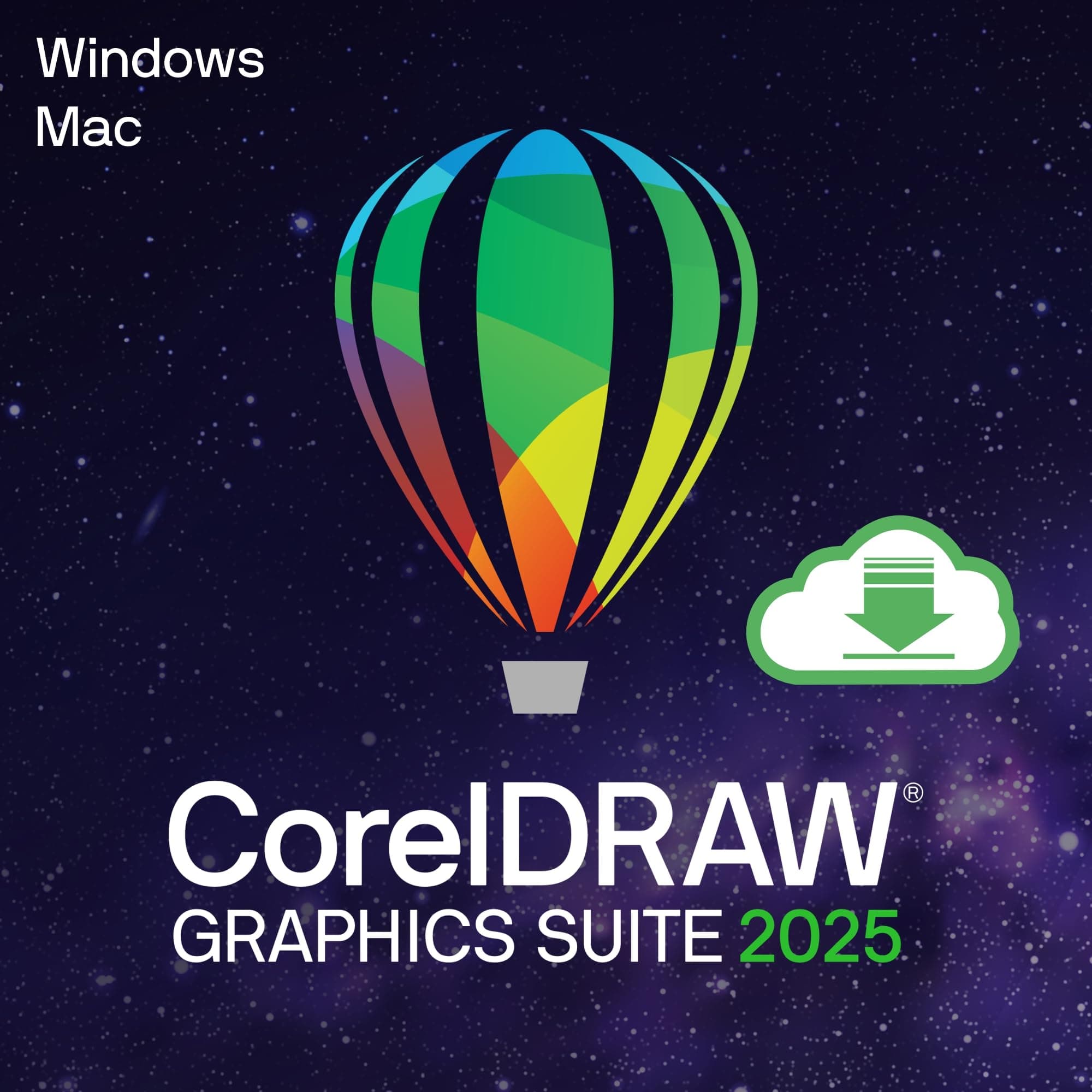 CorelDRAW Graphics Suite 2025 | Perpetual | 1 Gerät | 1 Benutzer | Aktivierungscode per Email Digital download Perpetual Perpetual 2025