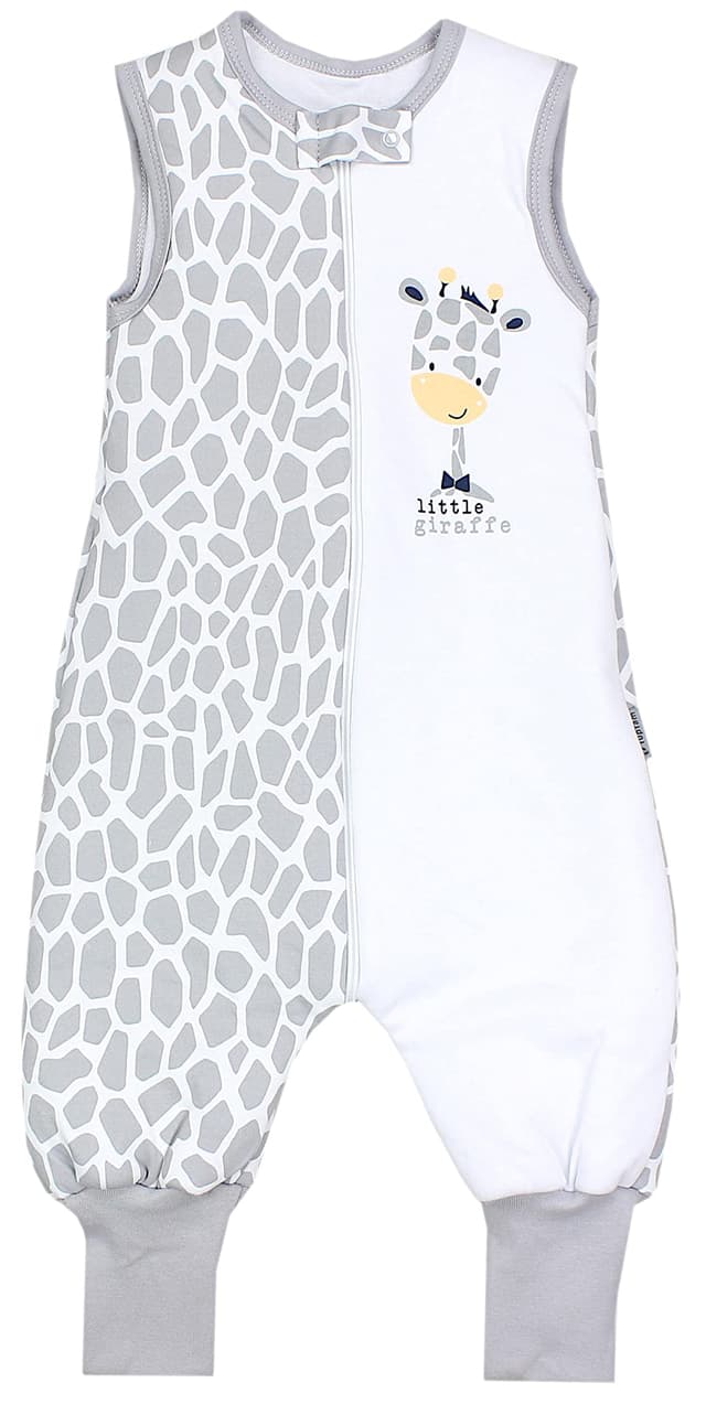 TupTam Baby Schlafsack mit Füßen Ganzjahresschlafsack 2,5 TOG 68-74 Giraffe