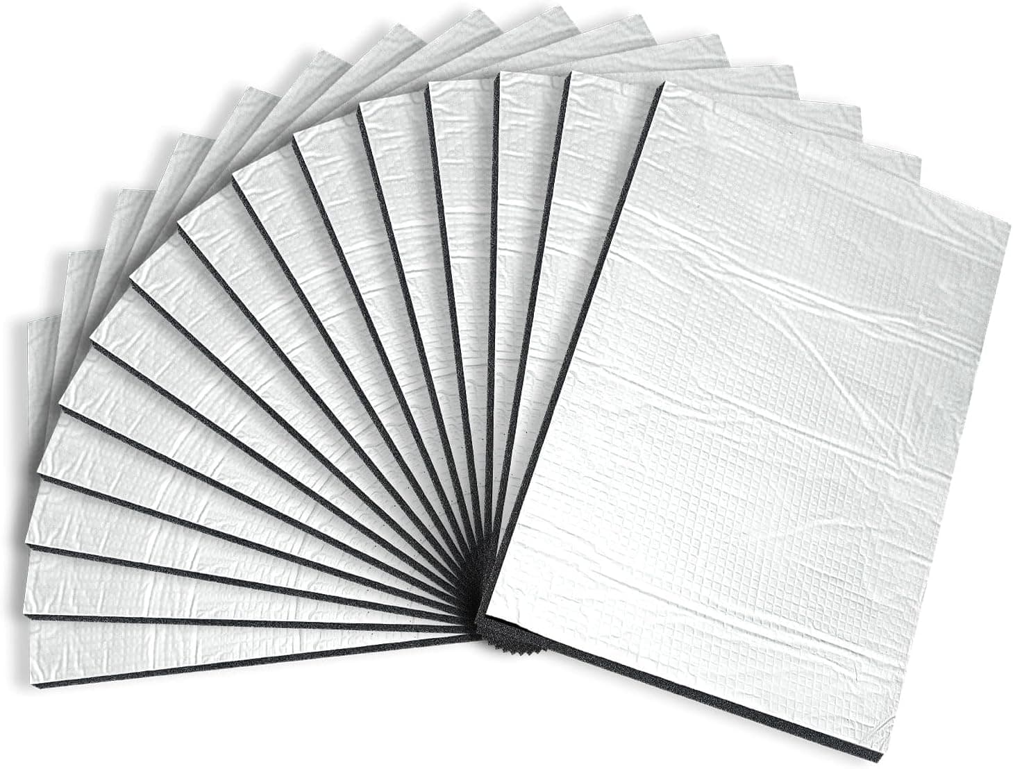 20 Stück Dämmmatte Auto, 5mm Schalldämmmatte 250 x 180 x 5mm Schallschutz Mattenrolle Isoliermatte Selbstklebend Auto Dämmung für Schalldämmung Isolierung Wasserdicht Feuerfest