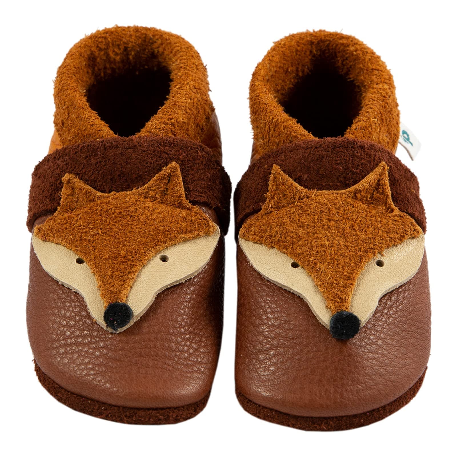 Pantolinos Krabbelschuhe Tiere aus Ökoleder Made in Germany Lauflernschuhe als Geschenk für Jungen & Mädchen Babyschuhe aus Leder weiche Lederpuschen Schlupfschuhe Hausschuhe
