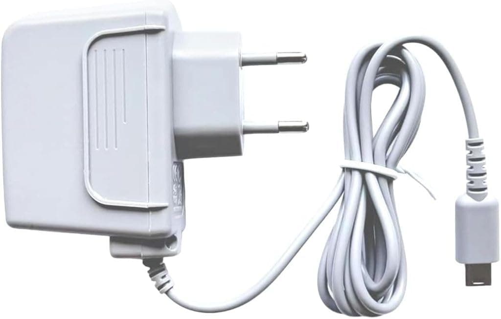 Caremore Ladegerät für Nintendo 3DS/3DS XL, Adapter Ladegerät für Nintendo 2DS/2DS XL/DSi/DSi XL/New 3DS, tragbarer Netzadapter zum Aufladen von Spielekonsolen, 1,1 m (grau)