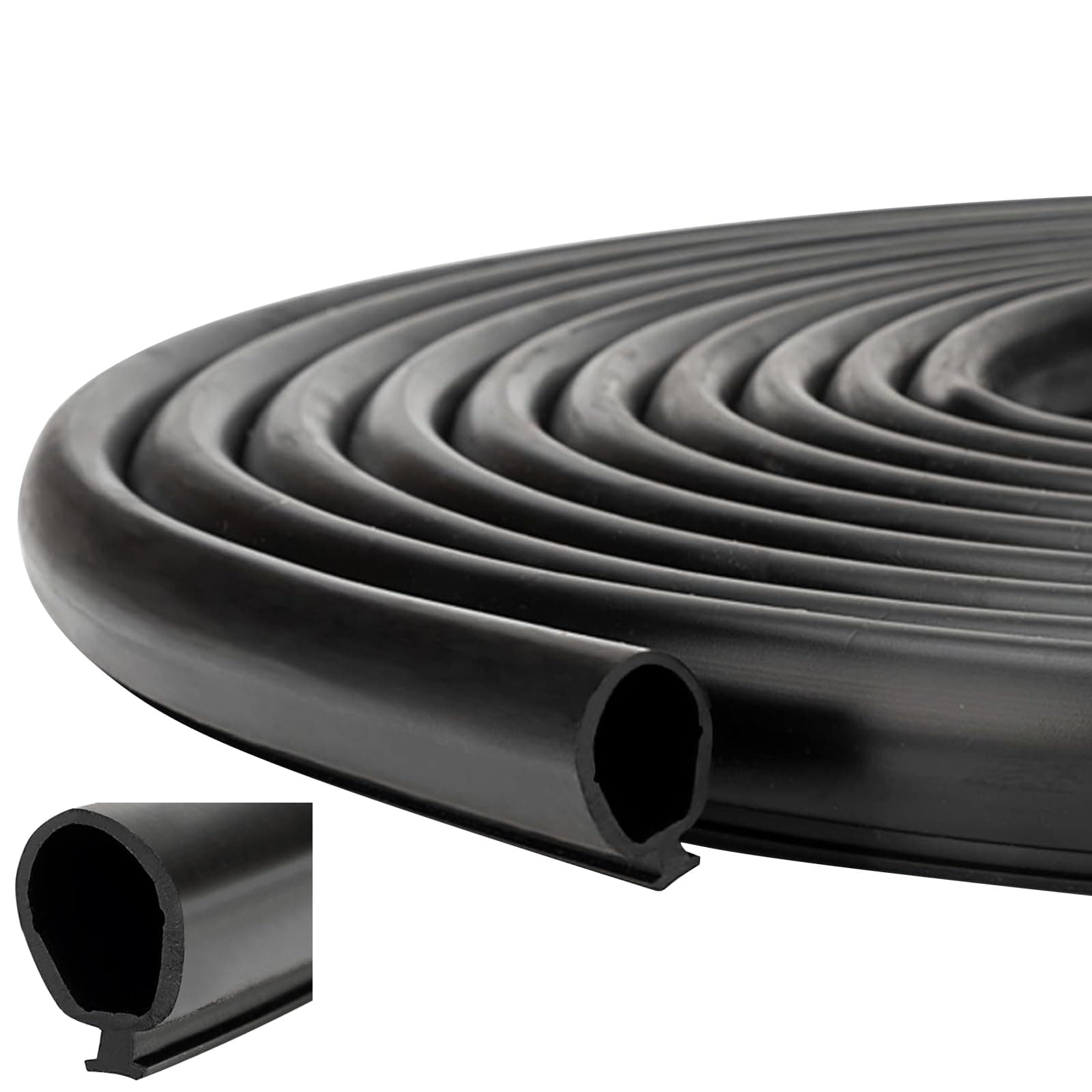 Inscrip Wohnmobil Sekundär Schiebedichtung, Wohnmobil-Gummidichtung, Universal Autotür Türdichtung Gummidichtung, Ersatz für Wohnmobil, Anhänger, Slideout-System, #018-338-BLK, Schwarz (6M) Angebot bei HelloDeals