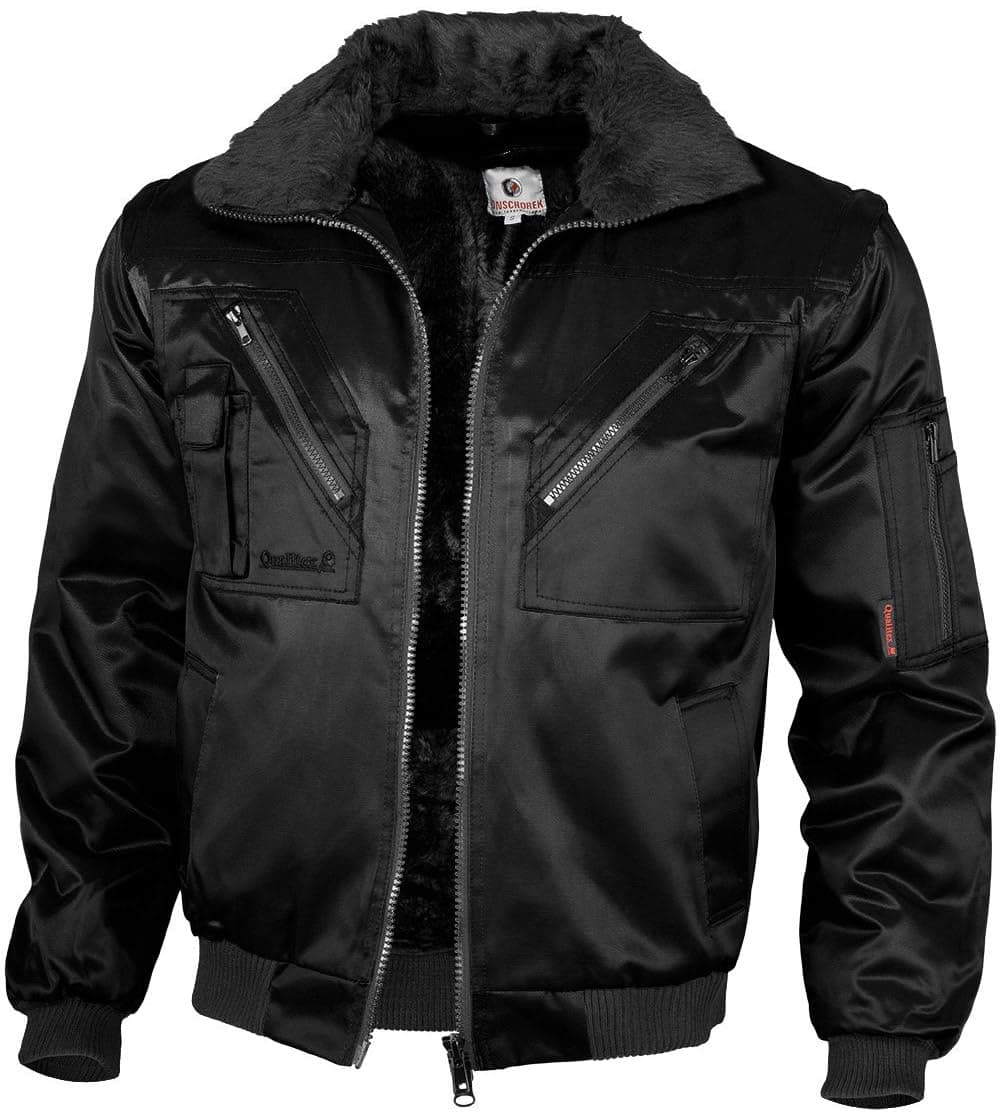 Qualitex - Pilotenjacke 4 in 1 - Kragen und Ärmel abtrennbar - mehrere Farben