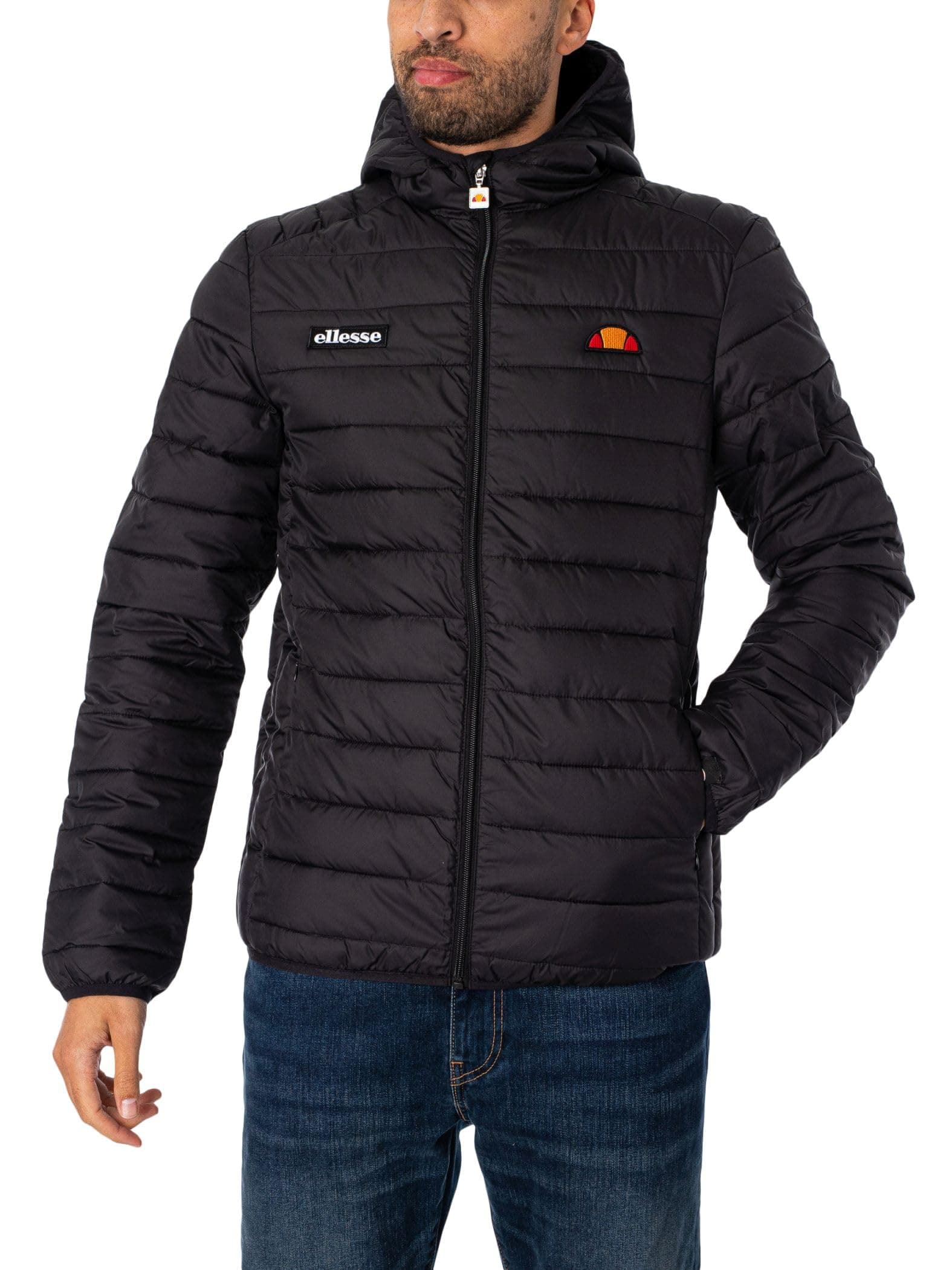 Ellesse Herren Lombardei Gepolsterte Jacke, Navy