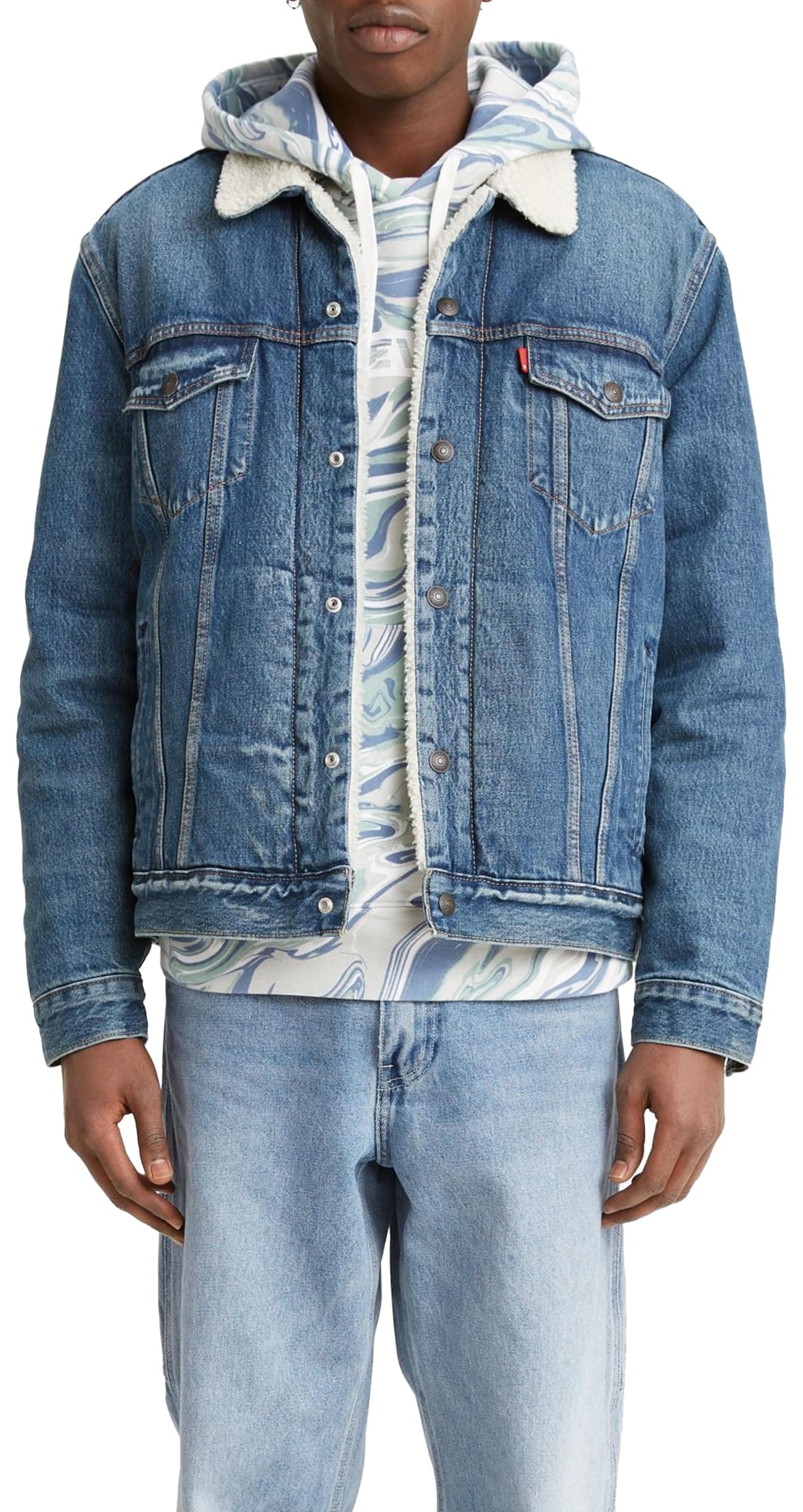 Levi's Herren Type 3 Sherpa Trucker Jacke L Fable