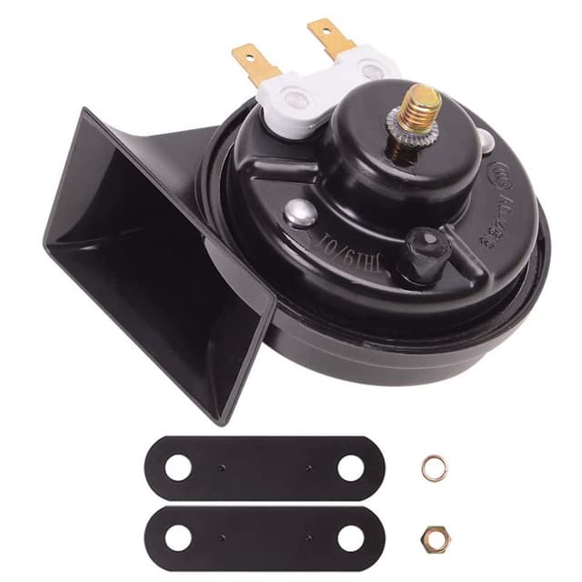 Evermotor Hupe 12v Universal Horn Signalhorn Motorrad Autohupe für Autos und Motorräder 12V 500 Hz 118 db Lauts E-Mark E-geprüf