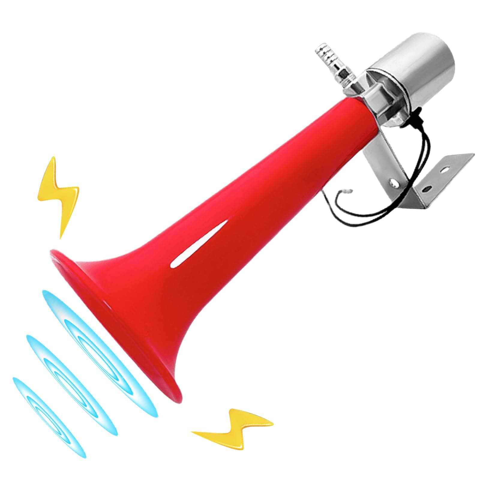 GBKDQQ Türkisches Pfeifenhorn, 12v/24v Drucklufthörner, Lkw Hupe, Lufthorn Hupe Luft Horn Kit Wohnwagen Druckpfeife Hupe für PKW LKW Booten Motorrädern