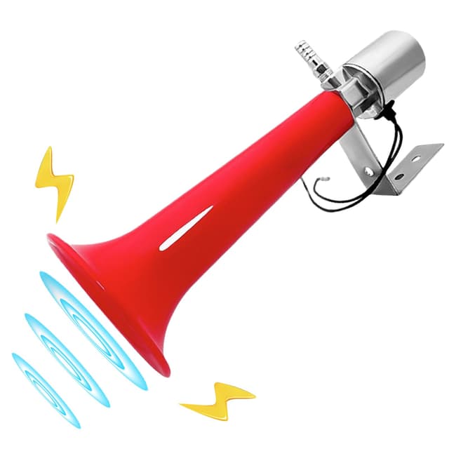 GBKDQQ Türkisches Pfeifenhorn, 12v/24v Drucklufthörner, Lkw Hupe, Lufthorn Hupe Luft Horn Kit Wohnwagen Druckpfeife Hupe für PKW LKW Booten Motorrädern