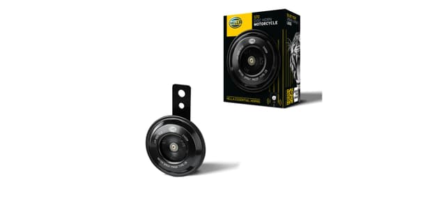 HELLA Motorrad Hupe 12V - ESSENTIAL HORN S70-12V - 108dB(A) - Frequenzbereich: 460Hz - Hochton - elektrisch - Menge: 1-3AL 012 588-061 Tellerhorn - Hochton Single