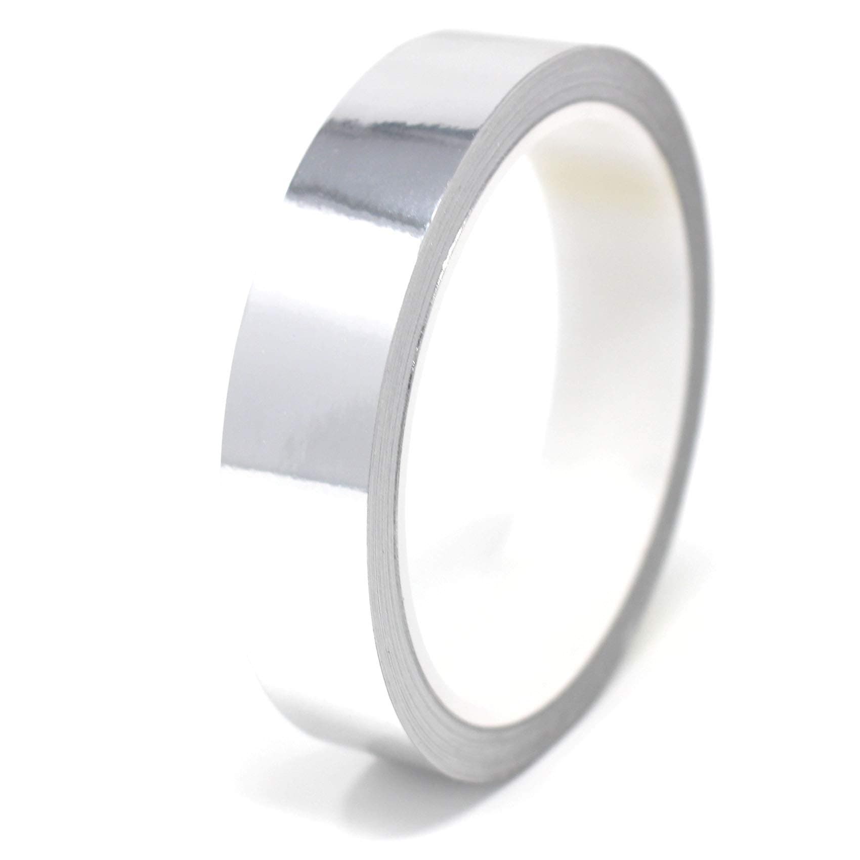 10 Meter (0,99€/Meter) Glanz Zierstreifen Auto Motorrad Boot Modellbau Silber Chrom - Finest Folia Dekorstreifen Seitenstreifen (Chrom Silber, 20mm Breite) Chrom Silber 20mm Breite