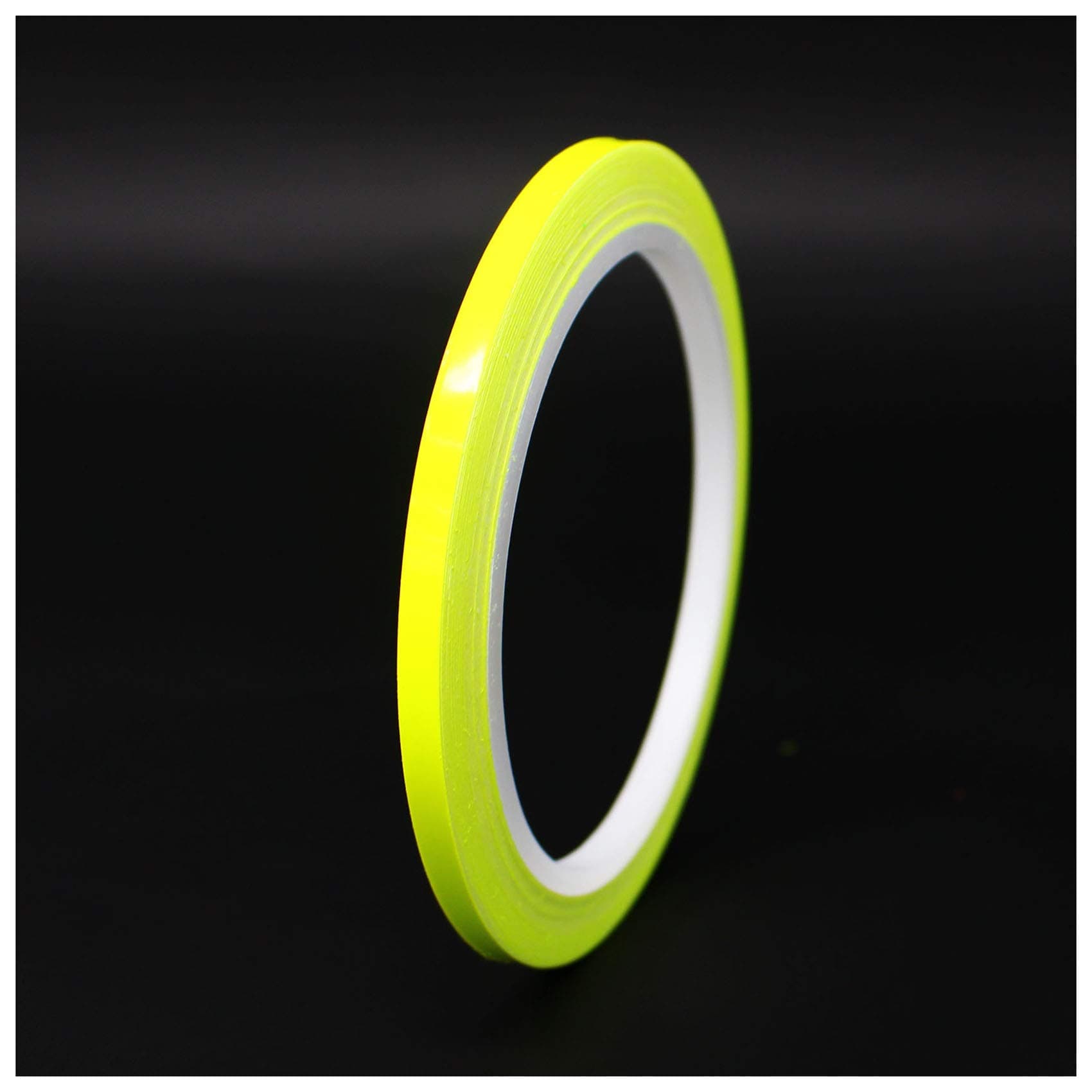 Finest Folia 10 Meter (0,79€/Meter) Glanz Zierstreifen Auto Motorrad Boot Modellbau Silber Chrom Dekorstreifen Seitenstreifen (Neon Gelb, 3mm Breite) Neon Gelb 3mm Breite