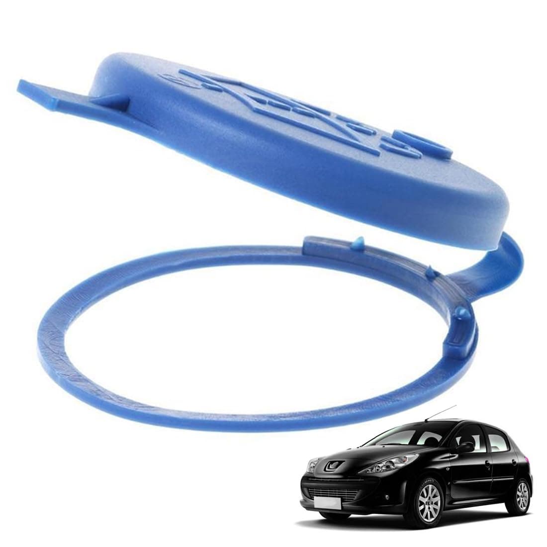 WeddHuis Waschflüssigkeitsbehälter Tankdeckel Scheibenwaschbehälter Reservoirkappe Verschlussdeckel Wischwasserbehälter Deckel für Scheibenwaschbehälter für Peugeot 106 206 207 406 5008 Citroen C2 C3