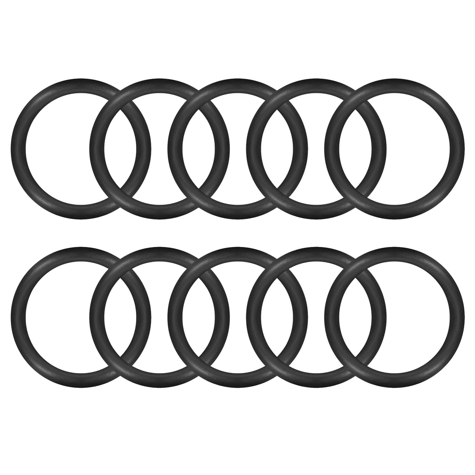 MACHSWON O-Ringe aus Nitrilkautschuk, 22 mm Außendurchmesser, 18 mm Innendurchmesser, 2 mm Breite, metrische Dichtungsringe, O-Ring-Dichtung, O-Ringe, Dichtungsösen, Schwarz, 50 Stück