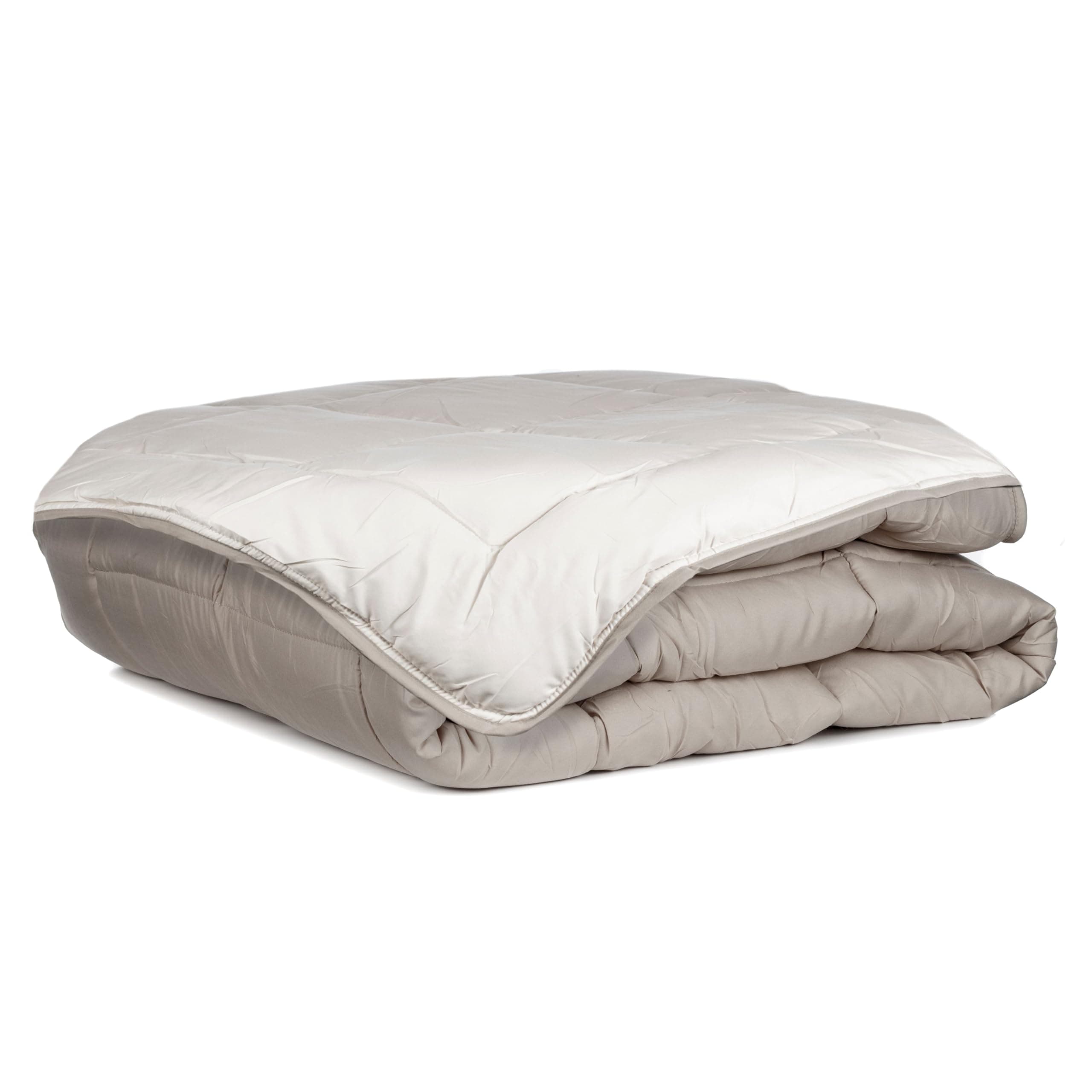 Zelesta Bettdecke Waschbare Ganzjahresdecke Mikrofaser Steppdecke Antiallergisch Schlafdecke Easybed - Taupe & Leinen (135x200cm) 135x200cm Taupe Leinen