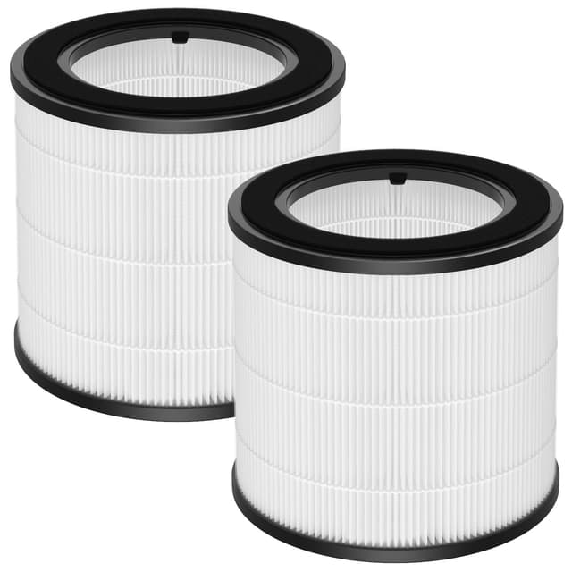 2 Stück HEPA-Ersatzfilter Kompatibel mit Philips 800 Series Luftreiniger - AC0830/10 AC0820/30 AC0820/10 AC0819/10, HEPA-Filter & Nylon-Vorfilter, Teilenummer FY0194/30 und FY0293/30,Weiß