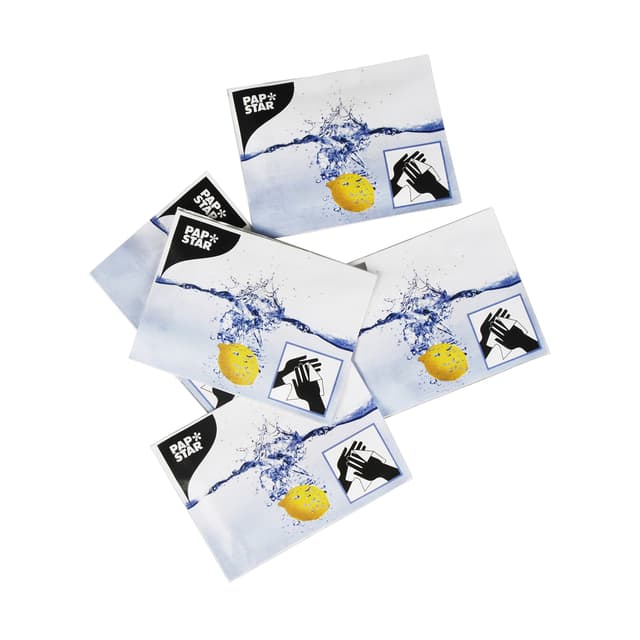 PAPSTAR 97200 Erfrischungstücher Citro, 14 x 14 cm, 250 Stück Single
