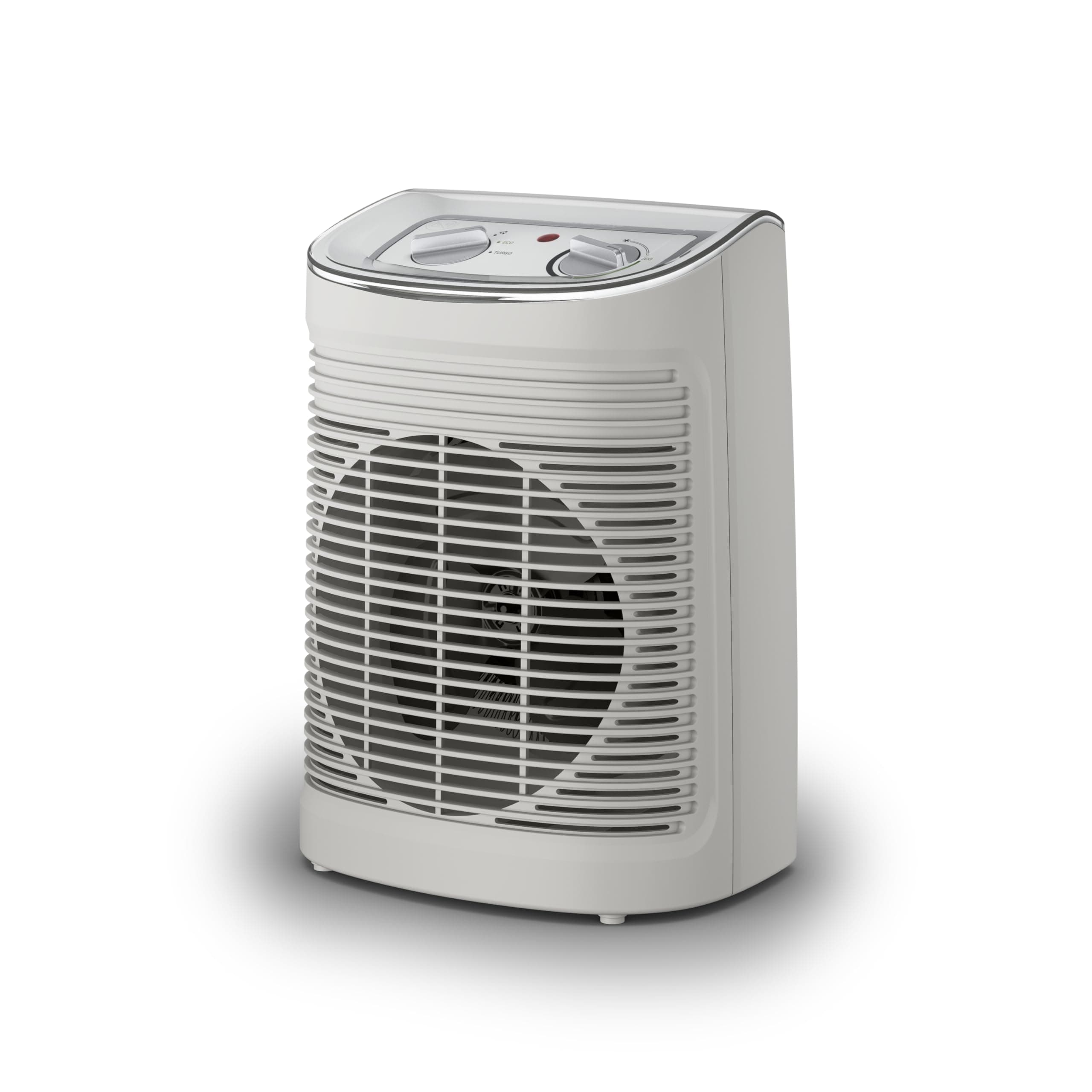 Rowenta Instant Comfort Aqua Heizlüfter, Zwei Heizstufen, Lüfterfunktion, Regulierbarer Energieverbrauch, Leise, Elektroheizung, Hellgrau, SO6510F2, 1200 - 2400w für Badezimmer geeignet
