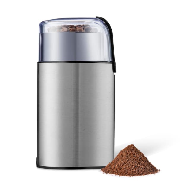 Amazon Basics Elektrische Kaffeemühle, Edelstahl Elektrische Kaffeemühle Edelstahl