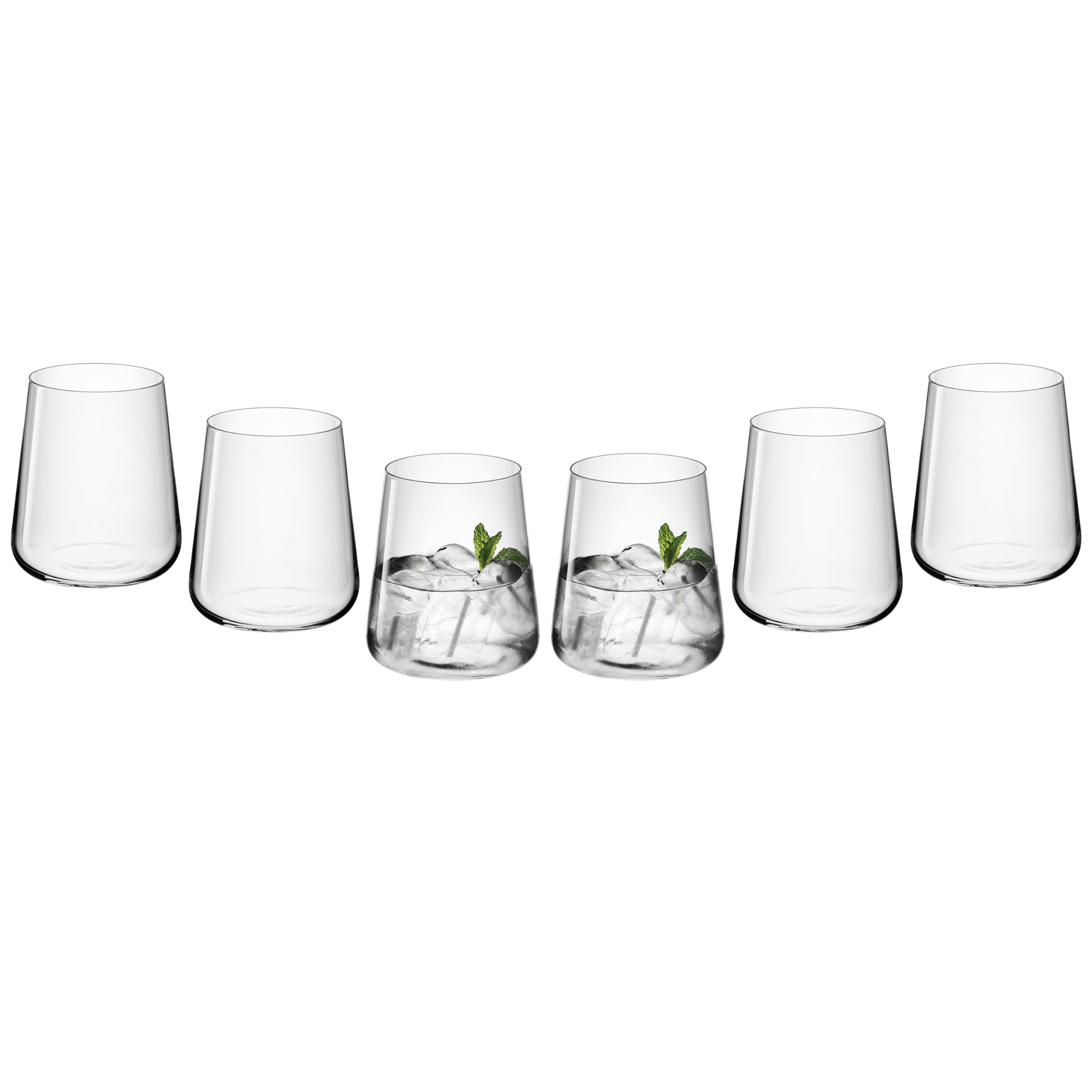 Gerlach 1760 Gläser Set 6 Stück 430 ml Trinkgläser Wassergläser Cocktailgläser Saftgläser Glas Dessert Spülmaschinenfest Modern