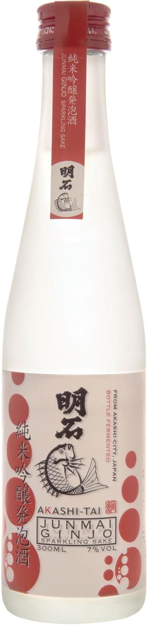 Akashi Sake Brewery Junmai Ginjo Sparkling Sake 7Prozentvol (1 x 0.3 l)