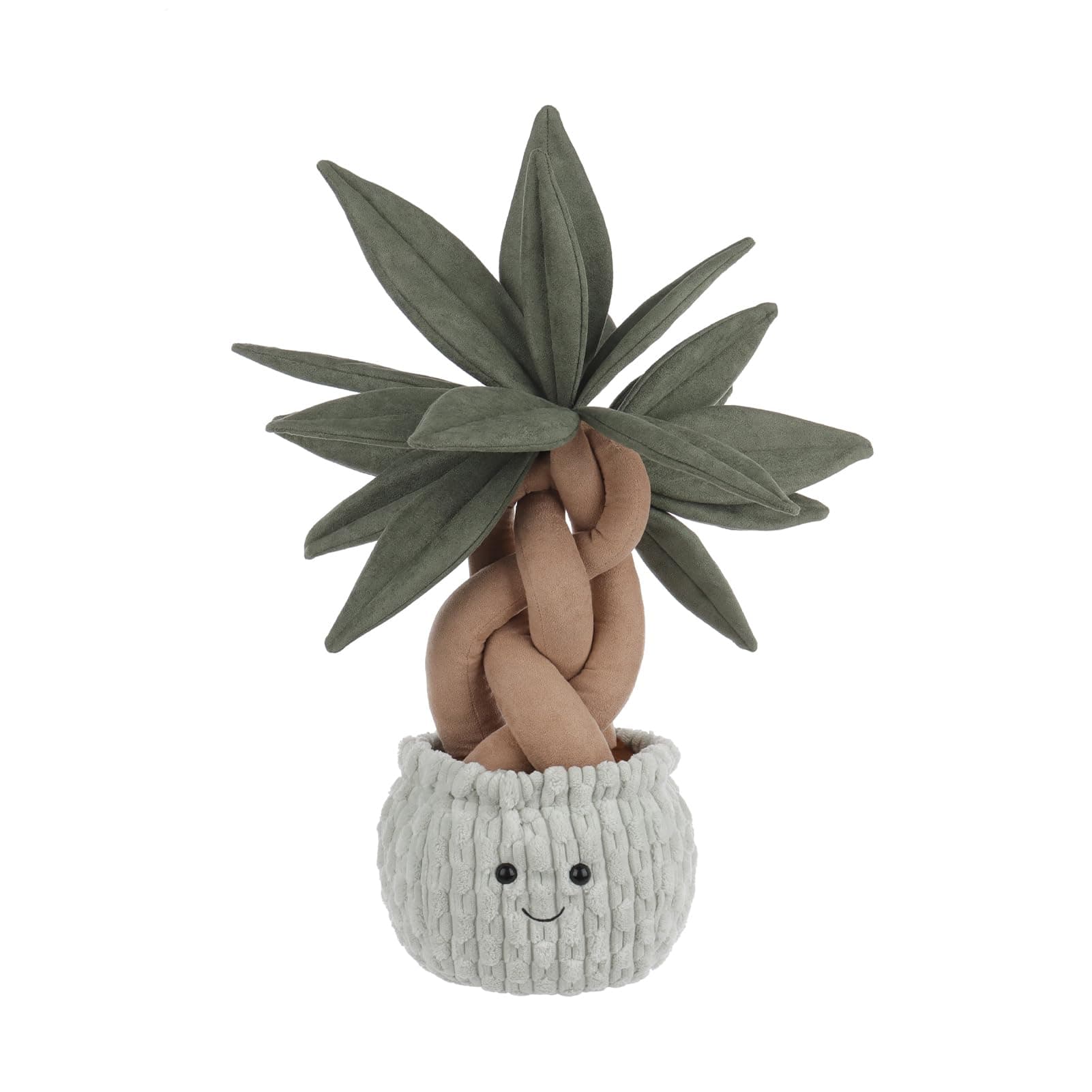 Apricot Lamb Geldbaum Glücksbaum Pflanze Plüschtiere für Kinder, weiche niedliche Kuscheltier für Baby Mädchen und Jungen, Flauschige Geldbaum Pflanze Grün 50 cm 50cm