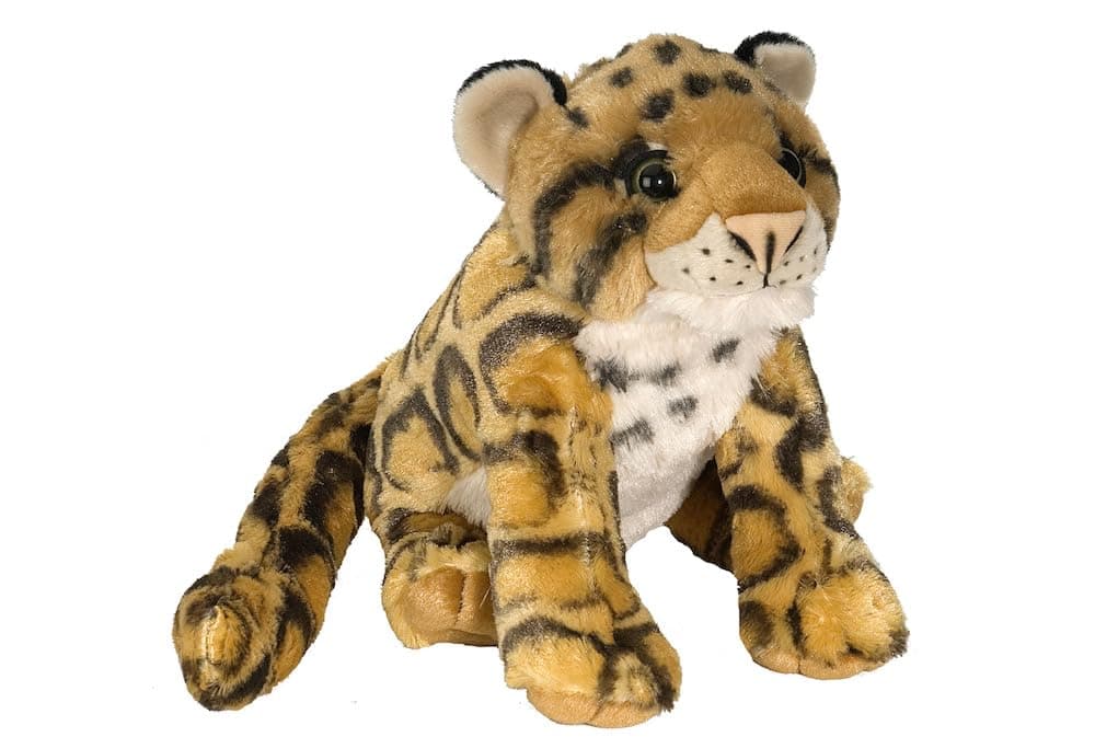 Wild Republic Cuddlekins Nebelparder, Stofftier, Baby-Geschenk für Mädchen und Jungen, Kinder Plüschtier, Kuscheltier Für Babys, Spielzeug aus Recyclingmaterial, 30 cm
