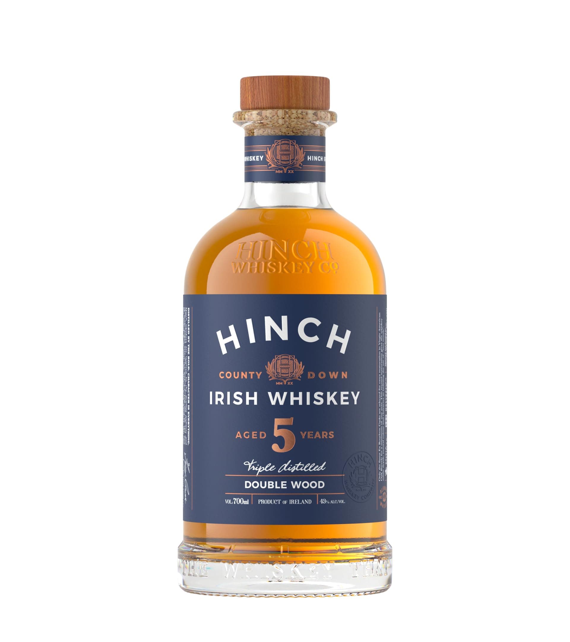 Hinch Distillery Double Wood 5yo 43Prozent vol Irish Whiskey Blend Blended Whisky (1 x 0.7 l)