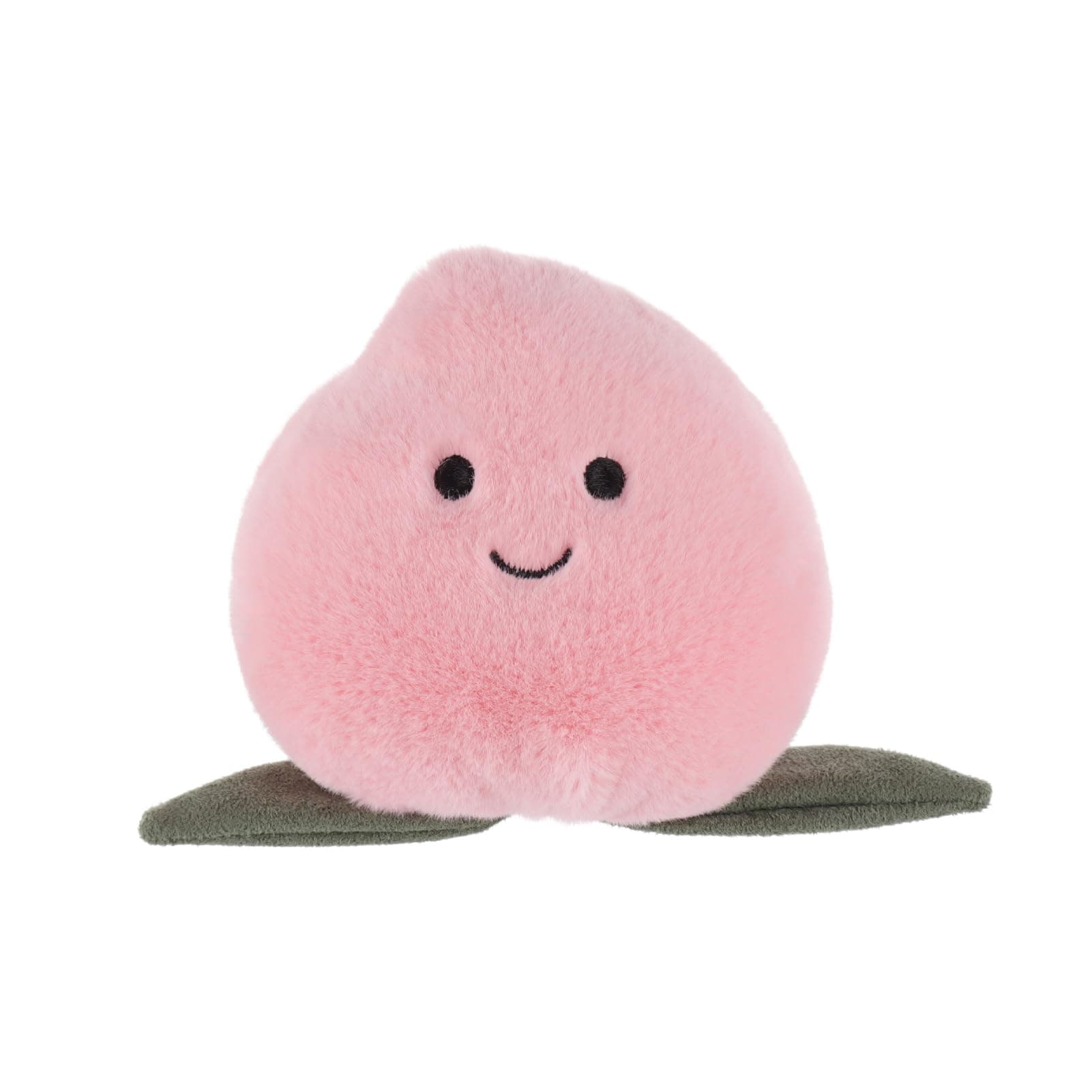 Apricot Lamb Pfirsich Obst Plüschtiere für Kinder, weiche niedliche Kuscheltier für Baby Mädchen und Jungen, Flauschige Pfirsich Obst Rosa 12 cm