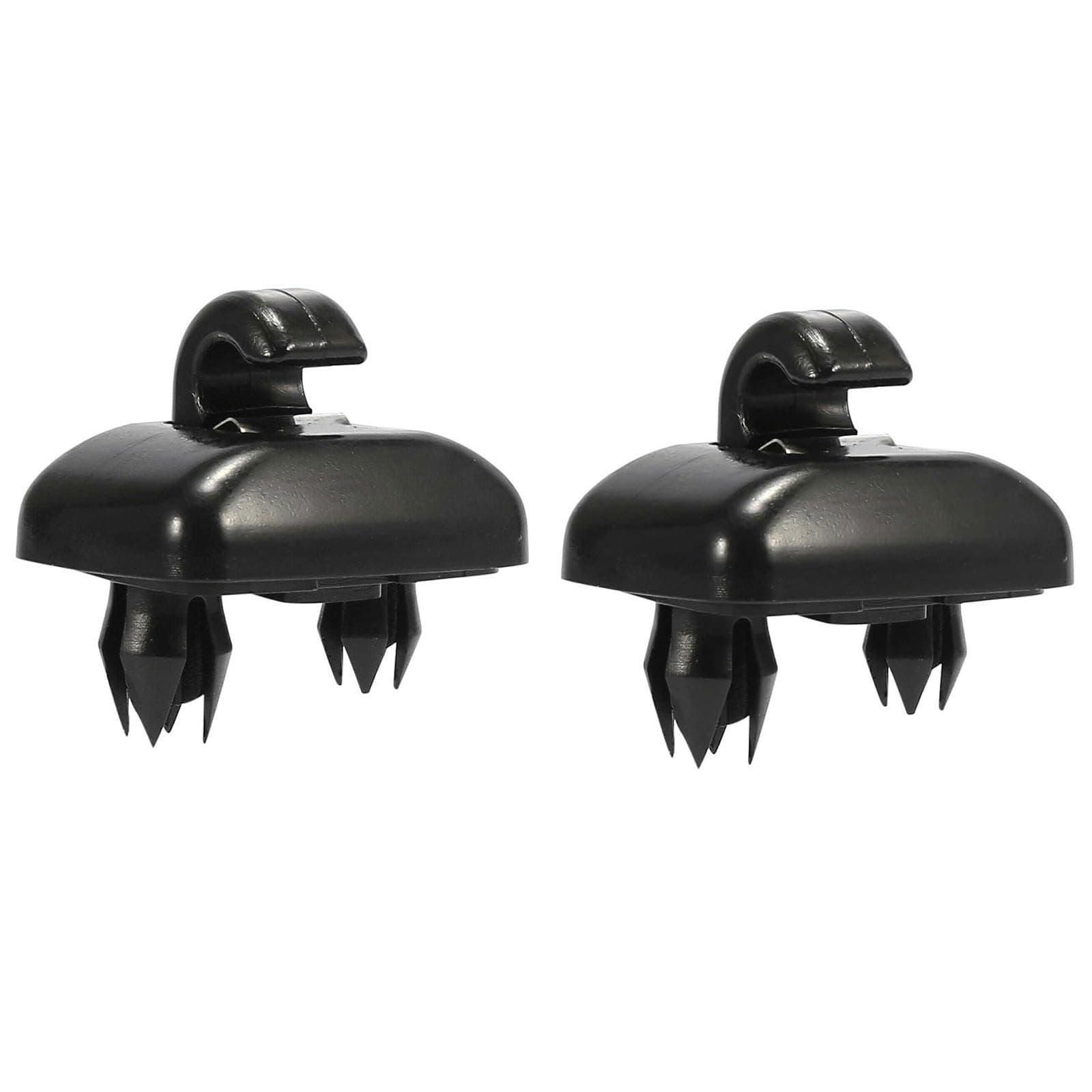 Zingking 2 Stück Auto Sonnenblende Clip Haken, Auto Sonnenhalterung Kompatibel mit Au-di A1 A3 A4 A5 Q3 Q5 8E0857562 8U0857562A (Schwarz)