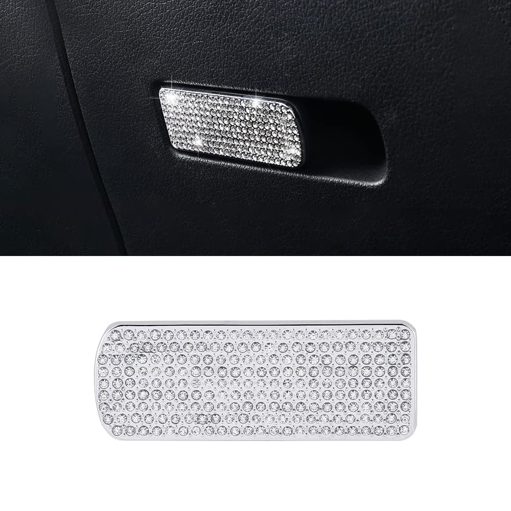 VDARK für Mercedes-Benz Autozubehör Bling Aufbewahrungsbox Knopfabdeckung Zieraufkleber Glitzer Autodekorationen Metallaufkleber Dekore 2020 2021 2022 X247 H247 C118 W177