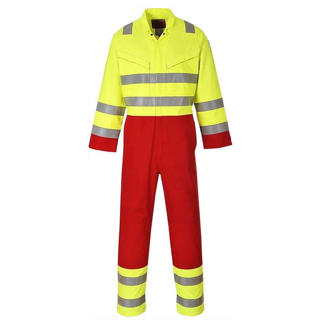 Bizflame Services Coverall Color: Yellow Talla: Small