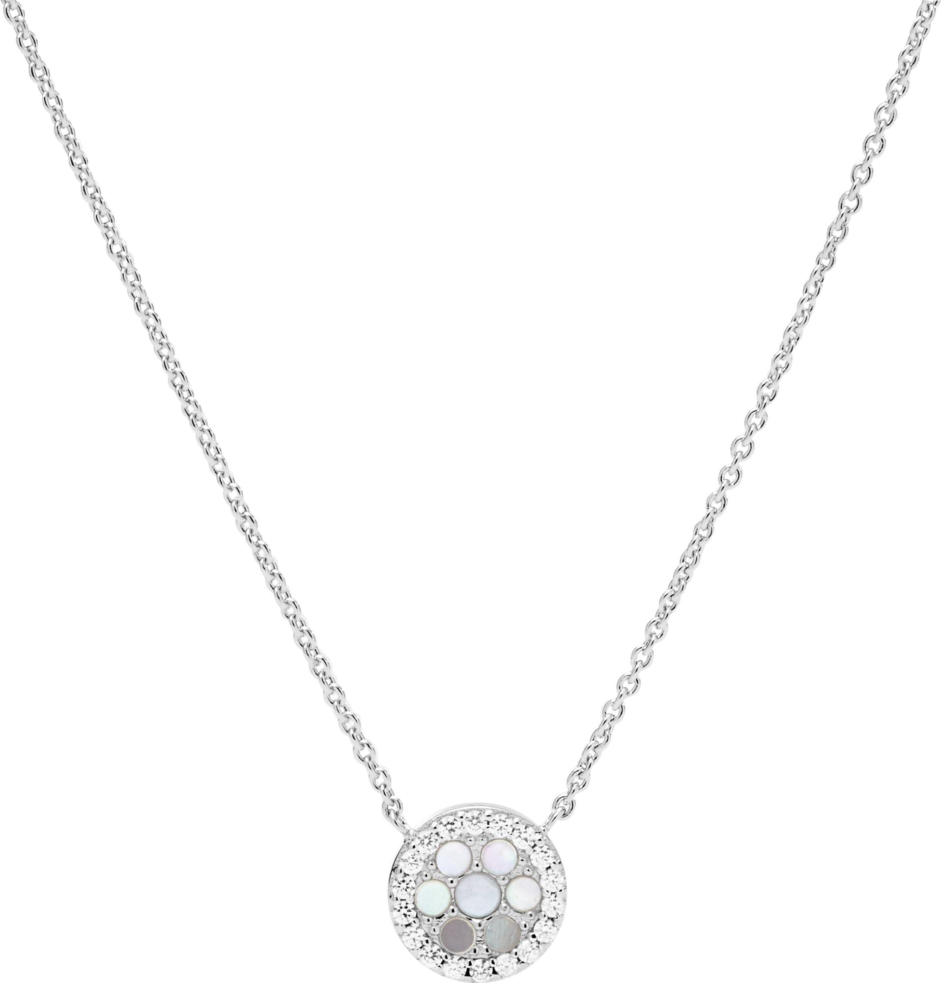 Fossil JFS00520040 Damen Collier Glitz Extension 925 Silber weiß Zirkonia 45 cm
