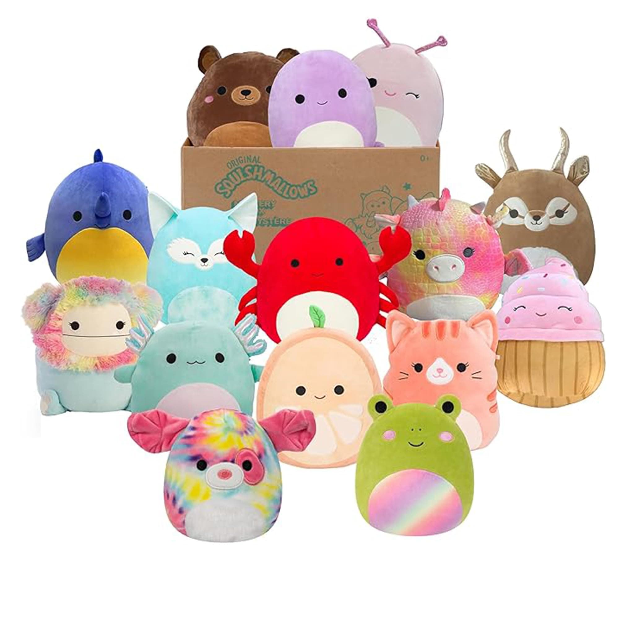 Squishmallows SQCR04665 - Mystery Box, enthält 3x 20cm Überraschungs-Squishmallows, offizielles Jazwares Plüsch, Mystery 3er-Pack Plüsch 3er-Pack – 20,3 cm – Mystery Box