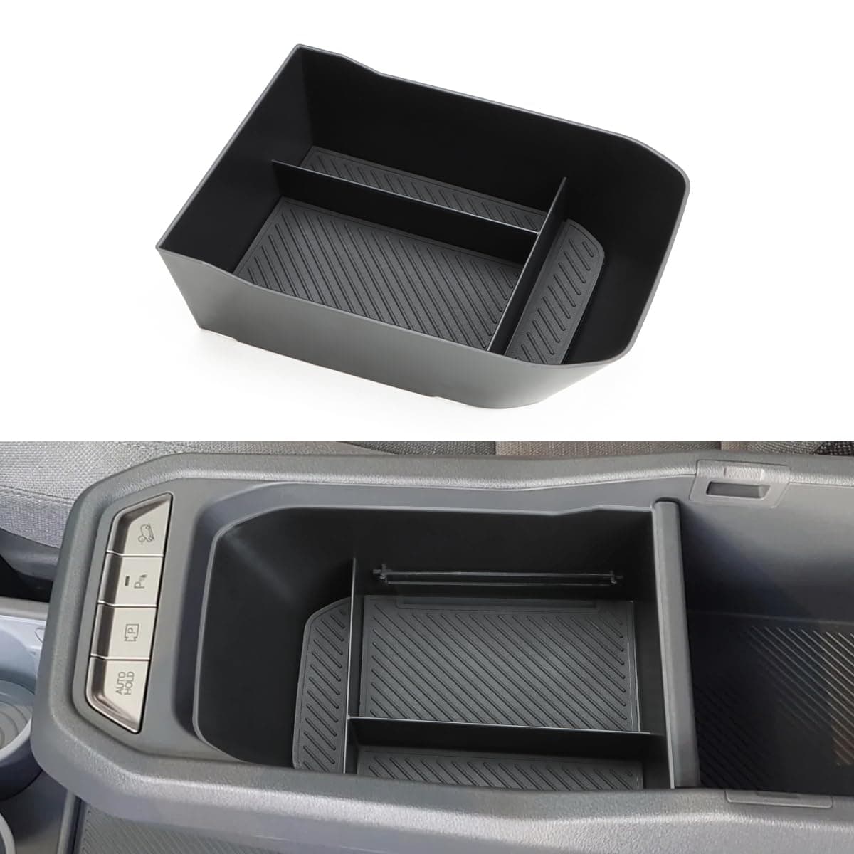 KOLOME Mittelkonsole Aufbewahrungsbox Kompatibel für EV3 GT Line 2025 2026 Armlehne Organizer Tray Storage Innenraum Zubehör