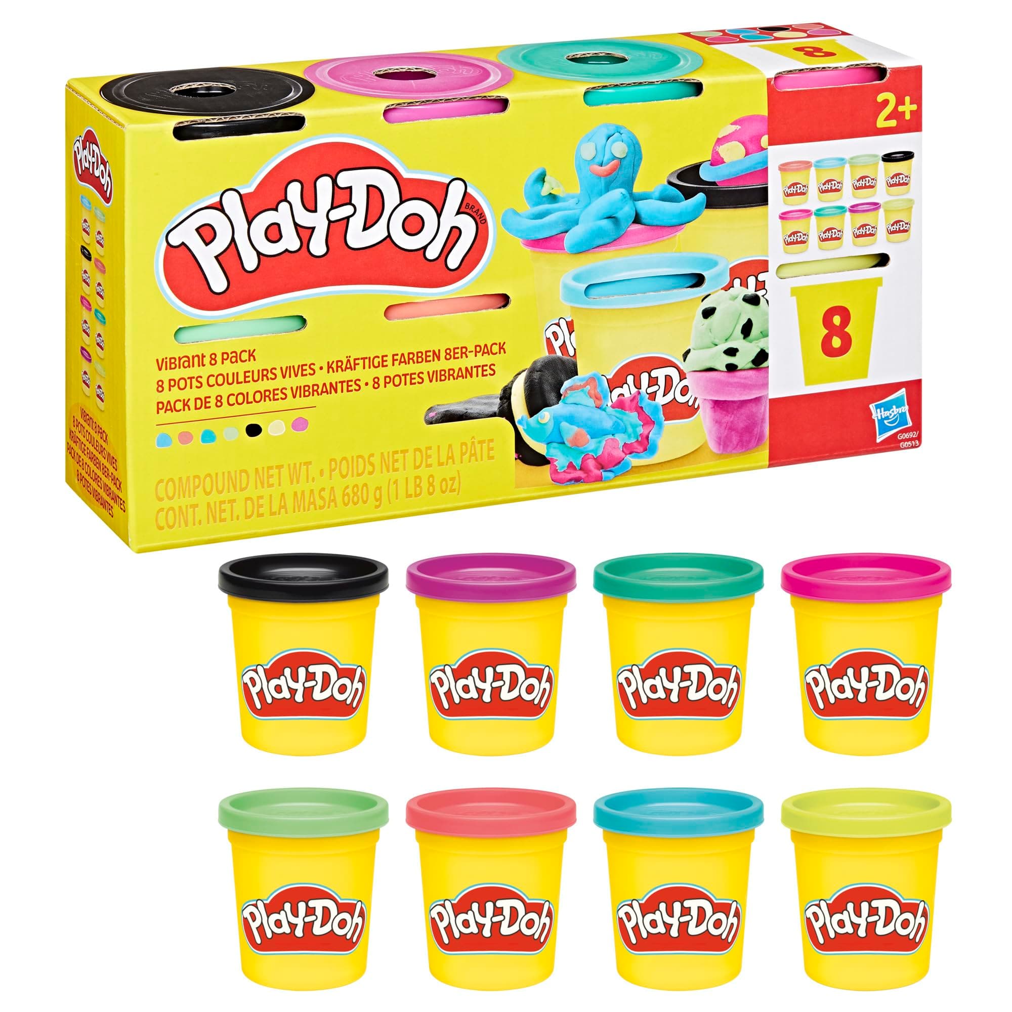Play-Doh 8er-Pack kräftige Farben à 85 g