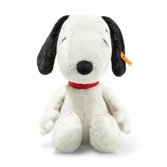 Steiff Kuscheltier Snoopy, Süßes Stofftier, Jungen, Mädchen & Babys ab 0 Monaten, Friends, Plüschtier 30 cm, Weiß, 024702