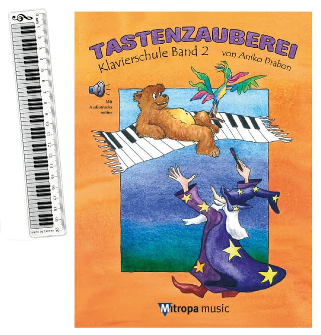 Tastenzauberei Band 2 - die beliebte Klavierschule für Kinder inkl. Online-Audio - 9789043170819