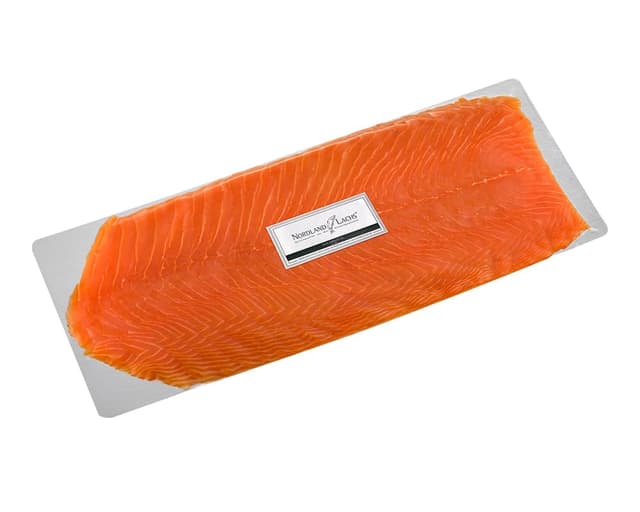 Nordland-Lachs 400g Räucherlachs | schottischer Lachs - handfiletiert, geräuchert, in feinste Scheiben geschnitten | mit Top Kühlversand mild geräuchert 400 g