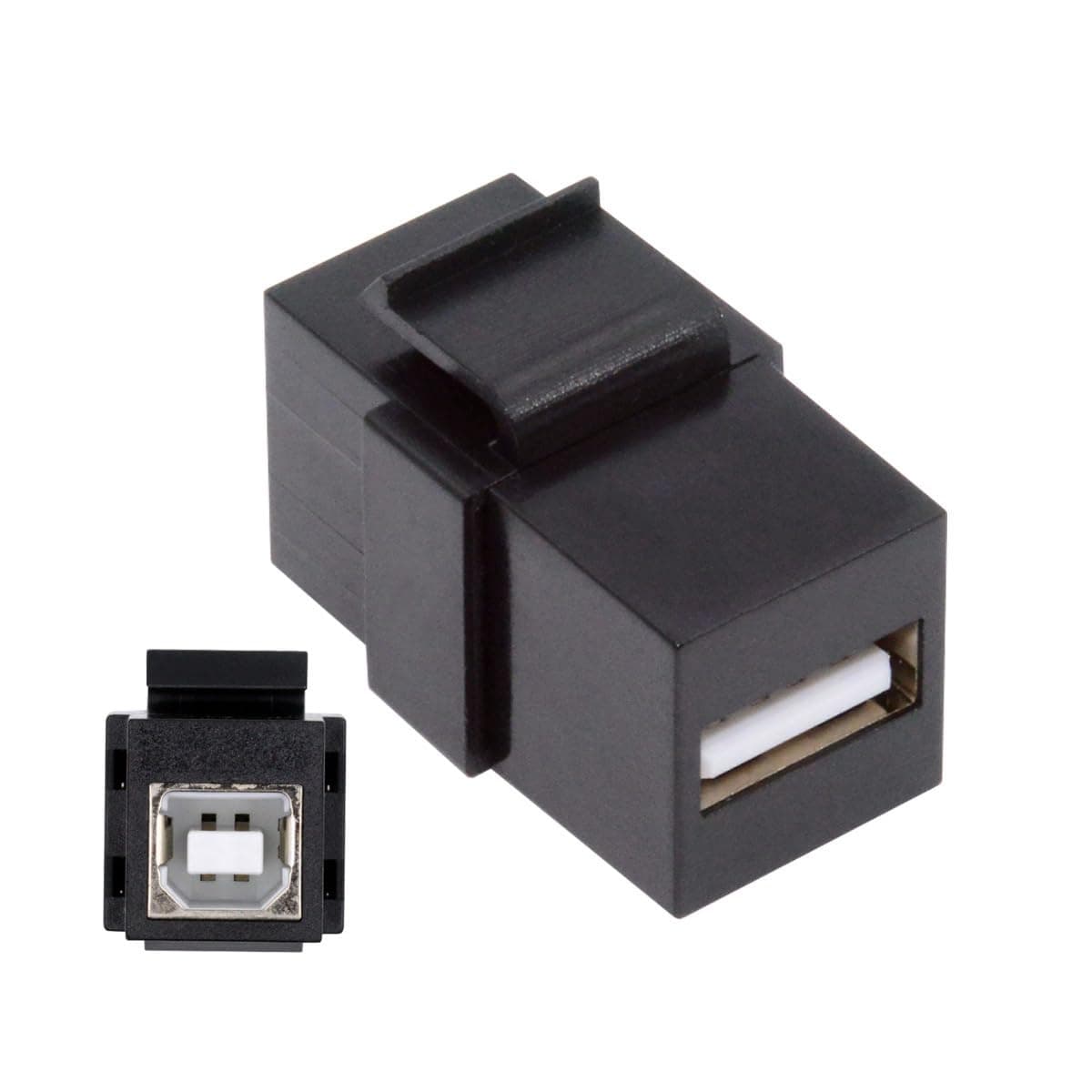 CY Adapter USB2.0 A Buchse auf Typ-B Buchse Verlängerung Keystone Jack Koppler Adapter für Wandplatte Panel USB Kabel AF-BF