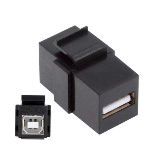 CY Adapter USB2.0 A Buchse auf Typ-B Buchse Verlängerung Keystone Jack Koppler Adapter für Wandplatte Panel USB Kabel AF-BF