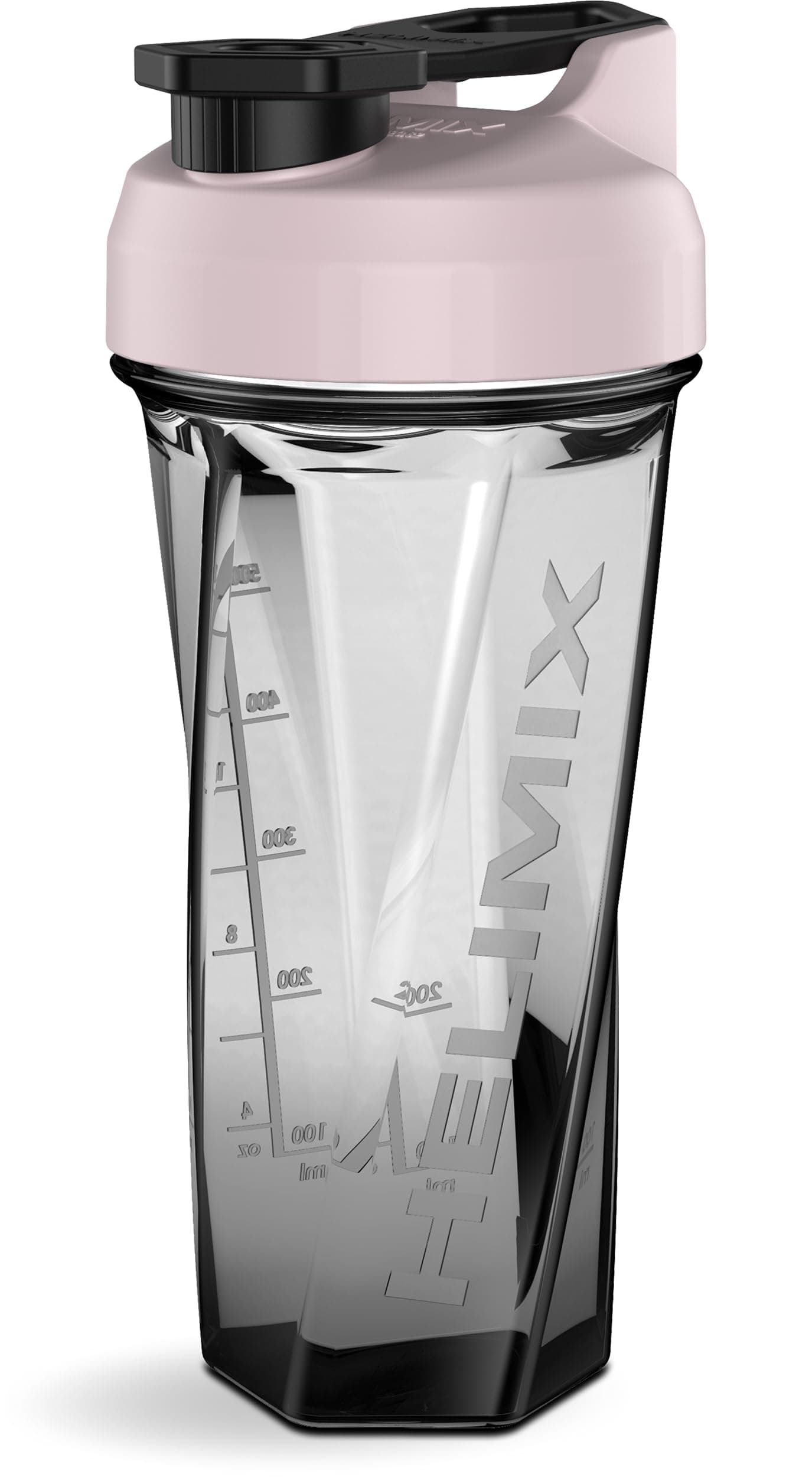 Helimix 2.0 Vortex Eiweiß Shaker Flasche, 800 ml (28 oz) - Portabler Shake Becher für Protein Shake & Smoothie - Keine Mixkugel, Schneebesen oder Klumpen - Fitness Shaker Spülmaschinenfest & BPA-frei Bubble Gum 828 ml