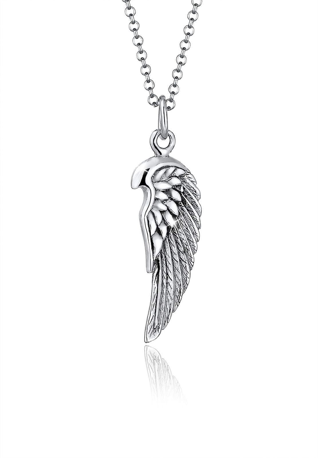 Paulo Fanello Herren Kette mit Anhänger Flügel in 925 Silber 55 cm Länge