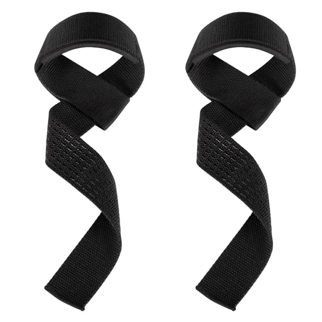 Carehabi Zughilfen für Krafttraining, Bodybuilding, Fitness - Kreuzheben Gurte Zughilfe im Paar für Frauen und Männer (gepolstert)