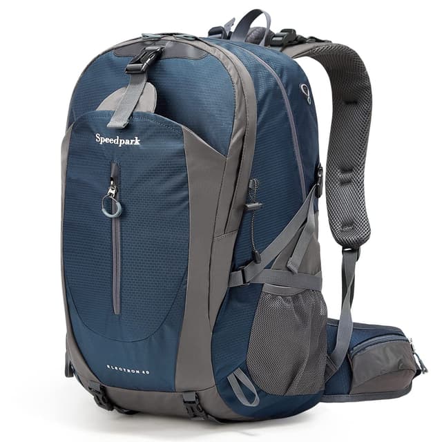 YTL Wasserdichter Wanderrucksack für Herren Damen 40L leichte Outdoor-Tasche Rucksack geeignet für Reisen und Camping, Königsblau(misst 21,3 x 13,8 x 9,1 Zoll)