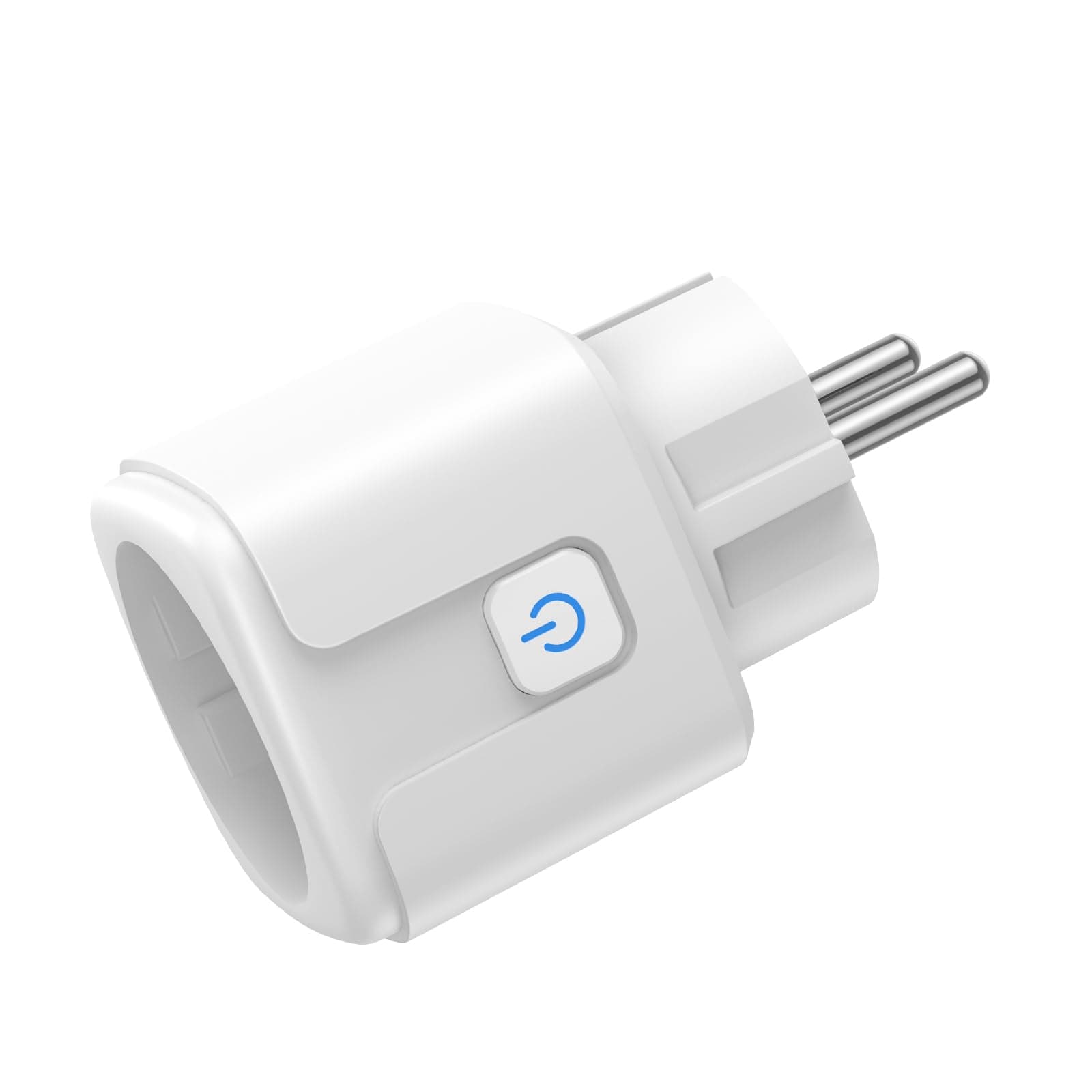 Intelligente WLAN-Steckdose,16 A 3680W, Smart Plug kompatibel mit Alexa und Google Home,Energieüberwachung | App Fernbedienung | Sprachsteuerung | Timer (weiß) 1pcs