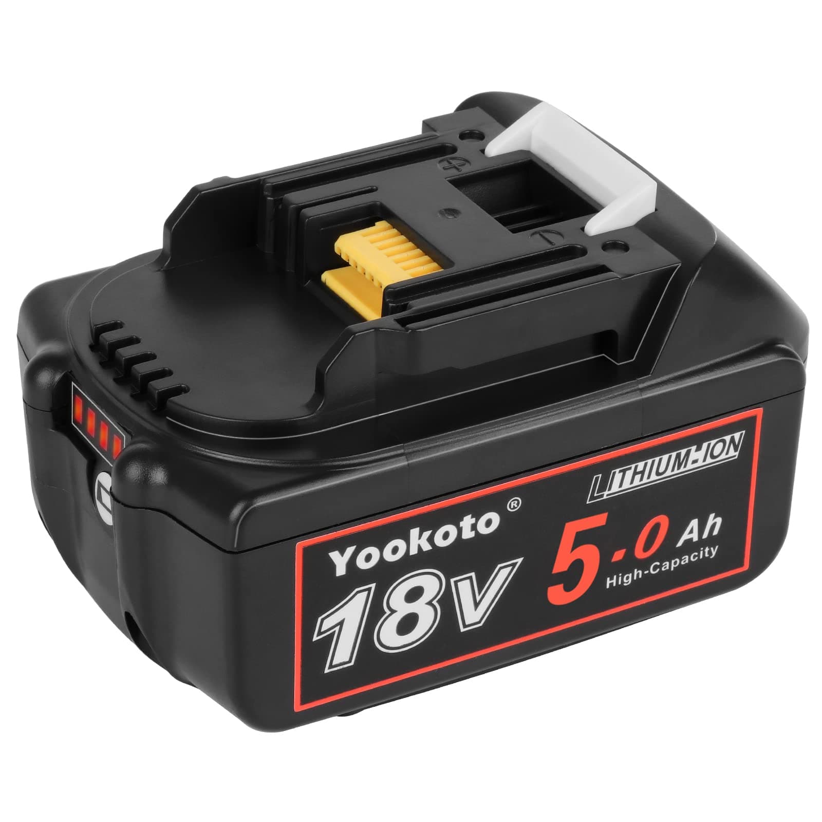 Akku 18V für Makita Ersatzbatterie BL1850B Werkzeugakku 5,0Ah Li-Ion mit LED Anzeige Kompatibel BL1860B BL1850 BL1855 BL1840 BL1830 BL1835 BL1820B BL1815Wiederaufladbar Ersatzakku 1 pack 18v