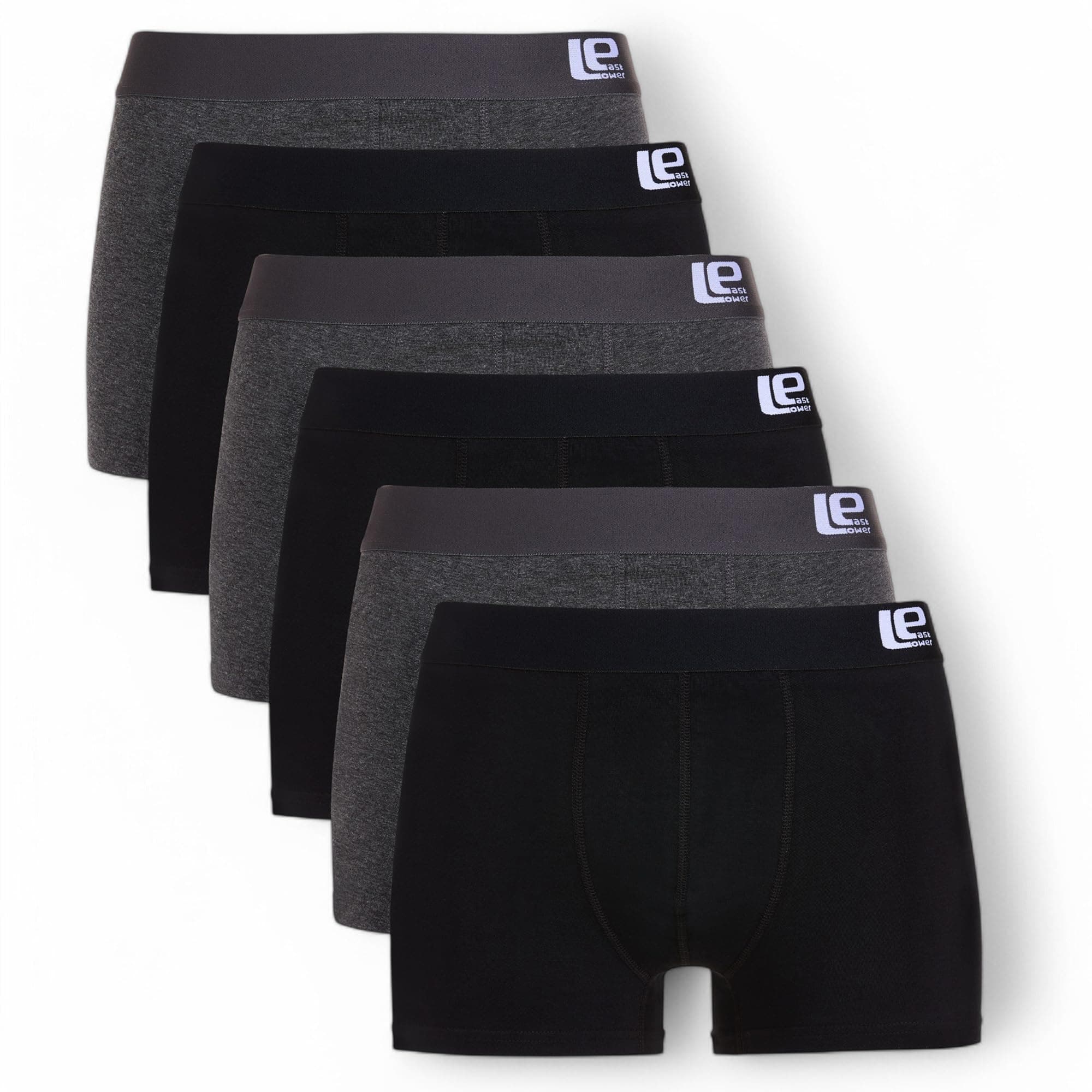 Lower East Herren Boxershorts (6er Pack) XL Black/Anthracite(6er Pack)