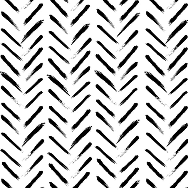Fiula Selbstklebende Tapete Klebefolie Möbel Geometrisch Schwarz Weiß Fischgrätmuster Vinyl Dekorfolie Wasserdicht Schlafzimmer Wohnzimmer 44CMx10M Möbelfolie Selbstklebend Wallpaper 0.4W x 10L m Schwarz und Weiß