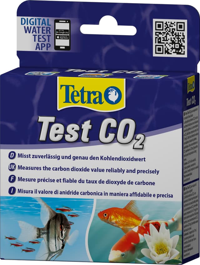Tetra Test CO2 (Kohlendioxid), Wassertest für Süßwasseraquarien, misst zuverlässig und genau den Kohlendioxidwert