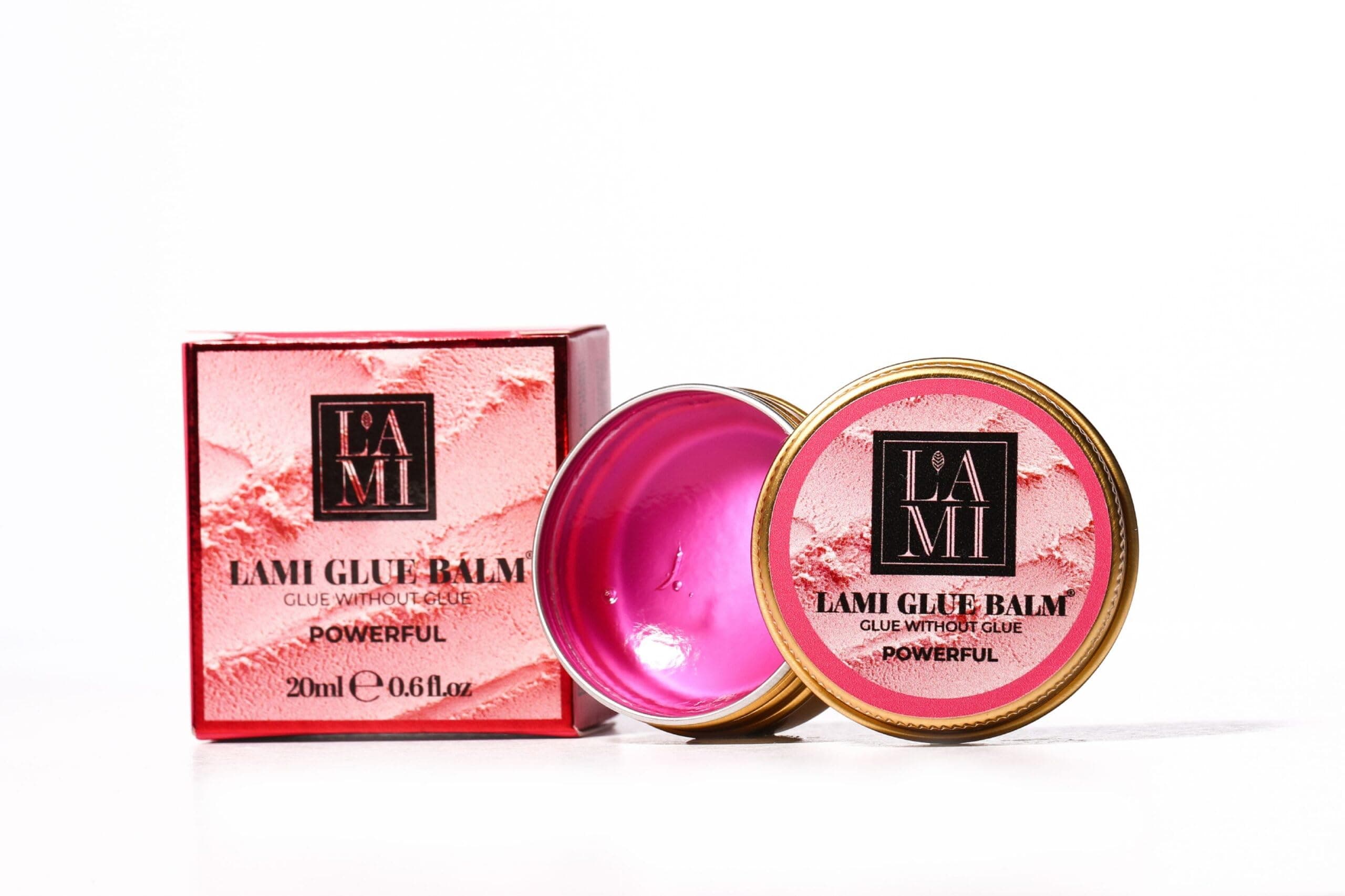 Lami Glue Balm Powerful Peach - Glue without glue, Wimpernlaminierungsprodukt, 20 ml, Enthält Arganöl, Jojobaöl und Avocadoöl